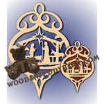 Nativity Ornament & Plaque fretwork scroll saw pattern |The Wooden Teddy Bear