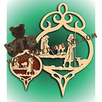 Shepherds Ornament & Plaque fretwork scroll saw pattern |The Wooden Teddy Bear