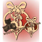 Snowman Ornament & Plaque fretwork scroll saw pattern |The Wooden Teddy Bear