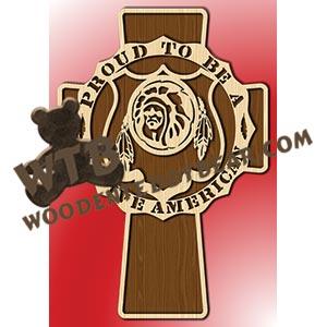 Native American Cross fretwork scroll saw pattern |The Wooden Teddy Bear