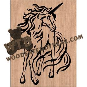 Unicorn fretwork scroll saw pattern |The Wooden Teddy Bear