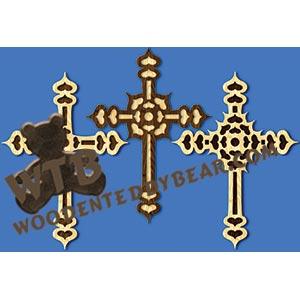 Heart Crosses fretwork scroll saw pattern |The Wooden Teddy Bear