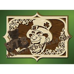 Laughing Leprechaun fretwork scroll saw pattern |The Wooden Teddy Bear