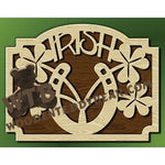 Irish Shamrock & Horseshoe fretwork scroll saw pattern |The Wooden Teddy Bear