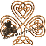 Celtic Knot Shamrock fretwork scroll saw pattern |The Wooden Teddy Bear