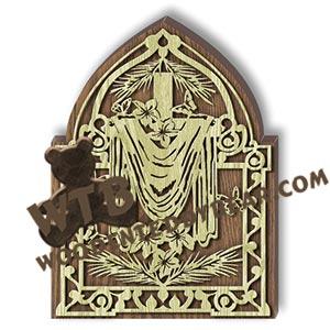 Easter Symbols Plaque fretwork scroll saw pattern |The Wooden Teddy Bear