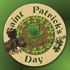 St. Patrick's Day Plaque fretwork scroll saw pattern |The Wooden Teddy Bear