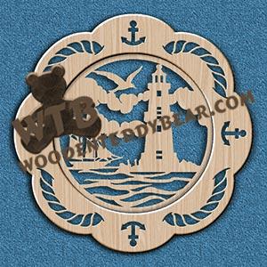 Nautical Decorative Plate fretwork scroll saw pattern |The Wooden Teddy Bear