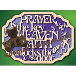 Prayer is the Key fretwork scroll saw pattern |The Wooden Teddy Bear