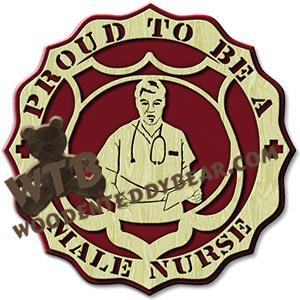 Proud Male Nurse fretwork scroll saw pattern |The Wooden Teddy Bear