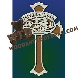 Camper's Cross fretwork scroll saw pattern |The Wooden Teddy Bear