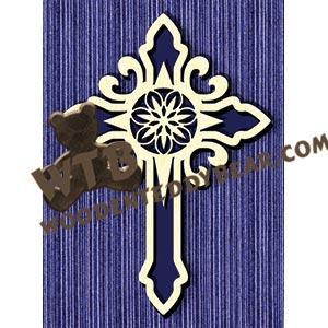 Cross #114 fretwork scroll saw pattern |The Wooden Teddy Bear
