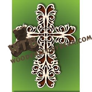 Cross #639 fretwork scroll saw pattern |The Wooden Teddy Bear