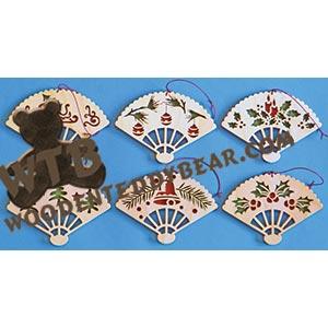 Fan Ornaments fretwork scroll saw pattern |The Wooden Teddy Bear