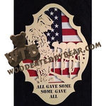 Soldier Moment of Silence fretwork scroll saw pattern |The Wooden Teddy Bear