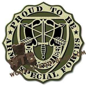 Proud Army Special Forces fretwork scroll saw pattern |The Wooden Teddy Bear