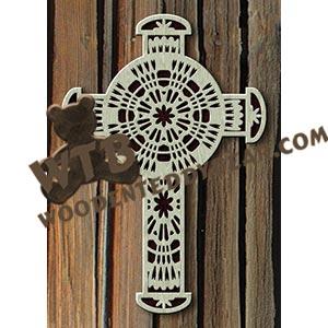 Tribal Cross #2 fretwork scroll saw pattern |The Wooden Teddy Bear