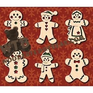 Gingerbread Ornaments fretwork scroll saw pattern |The Wooden Teddy Bear