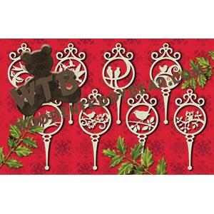 Bevy of Birds Ornaments fretwork scroll saw pattern |The Wooden Teddy Bear