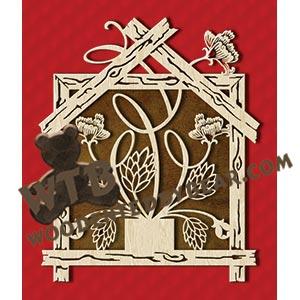 Flowers in Wooden Frame fretwork scroll saw pattern |The Wooden Teddy Bear