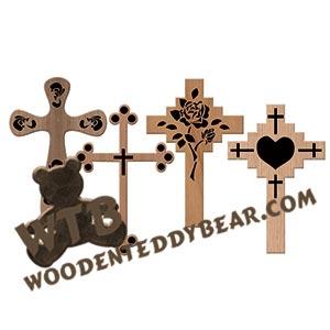 Cross Collection #2 fretwork scroll saw pattern |The Wooden Teddy Bear