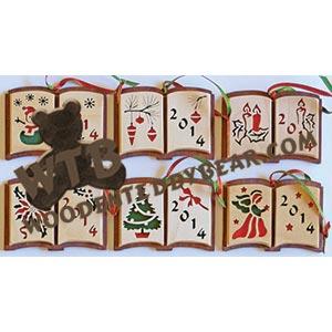 Open Book Ornaments fretwork scroll saw pattern |The Wooden Teddy Bear