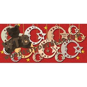 Moon & Stars Ornaments & Plaques #1 fretwork scroll saw pattern |The Wooden Teddy Bear