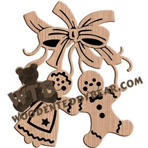 Gingerbread Plaque Boy & Girl fretwork scroll saw pattern |The Wooden Teddy Bear