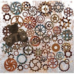 Assorted Gears (35 Gears) fretwork scroll saw pattern |The Wooden Teddy Bear