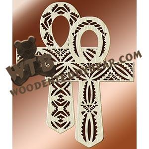 African Crosses fretwork scroll saw pattern |The Wooden Teddy Bear