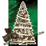 Large Christmas Tree fretwork scroll saw pattern |The Wooden Teddy Bear