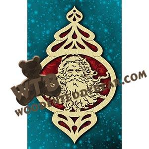 Ornamental Christmas Plaque #2 fretwork scroll saw pattern |The Wooden Teddy Bear