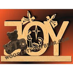 Joy Nativity fretwork scroll saw pattern |The Wooden Teddy Bear