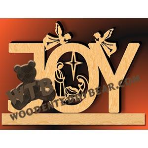 Joy Nativity fretwork scroll saw pattern |The Wooden Teddy Bear