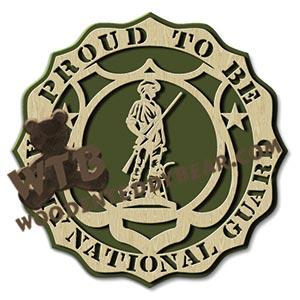 Proud Army National Guard fretwork scroll saw pattern |The Wooden Teddy Bear