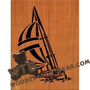 Sailboat fretwork scroll saw pattern |The Wooden Teddy Bear