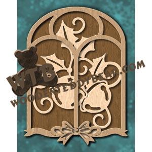 Window Plaque #1 fretwork scroll saw pattern |The Wooden Teddy Bear