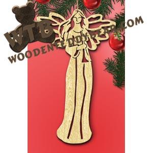 Angel with Trumpet fretwork scroll saw pattern |The Wooden Teddy Bear