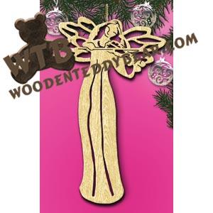 Angel with Violin fretwork scroll saw pattern |The Wooden Teddy Bear