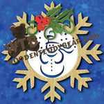 Snowflake Plaque fretwork scroll saw pattern |The Wooden Teddy Bear