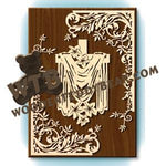 Easter Cross Overlay fretwork scroll saw pattern |The Wooden Teddy Bear