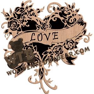 Delicate Fret Hearts fretwork scroll saw pattern |The Wooden Teddy Bear