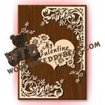 My Valentine Heart Overlay fretwork scroll saw pattern |The Wooden Teddy Bear