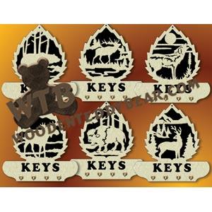 Wildlife Key Plaques fretwork scroll saw pattern |The Wooden Teddy Bear