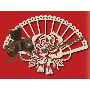 Valentine Fan fretwork scroll saw pattern |The Wooden Teddy Bear