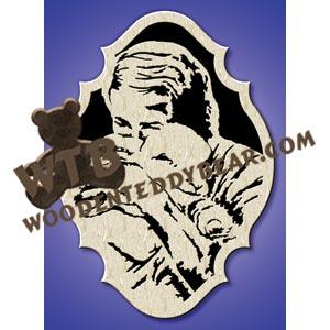 Shepherd's Love fretwork scroll saw pattern |The Wooden Teddy Bear
