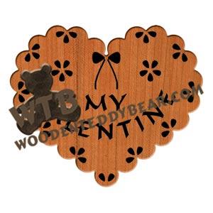 My Valentine Lace Heart fretwork scroll saw pattern |The Wooden Teddy Bear