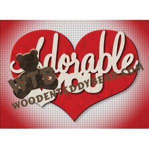 Adorable You fretwork scroll saw pattern |The Wooden Teddy Bear