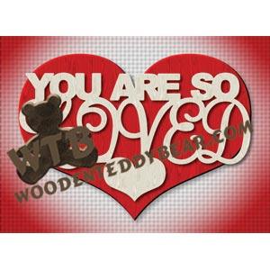 You are So Loved fretwork scroll saw pattern |The Wooden Teddy Bear