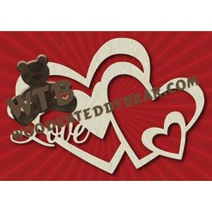 Love Hearts fretwork scroll saw pattern |The Wooden Teddy Bear